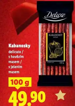 Lidl Kabanosky nabídka