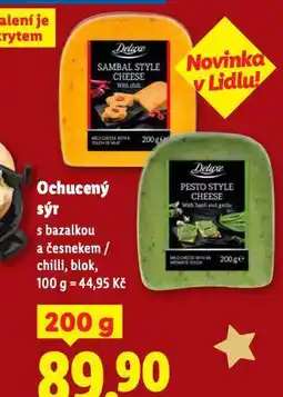 Lidl Ochucený sýr nabídka