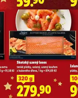 Lidl Skotský uzený losos nabídka