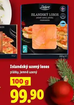 Lidl Islandský uzený losos nabídka