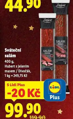 Lidl Sváteční salám nabídka