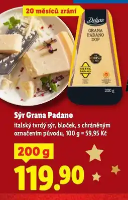 Lidl Sýr grana padano nabídka