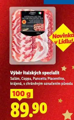 Lidl Výběr italských specialit nabídka