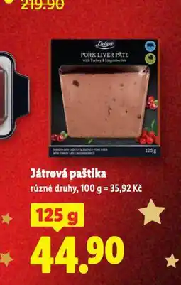 Lidl Játrová paštika nabídka
