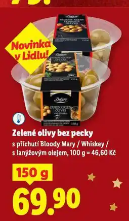 Lidl Zelené olivy bez pecky nabídka