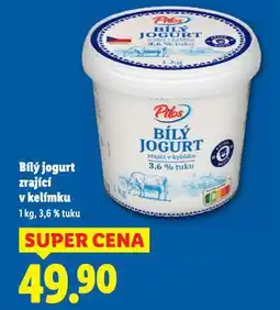 Lidl Bílý jogurt zrající v kelímku nabídka