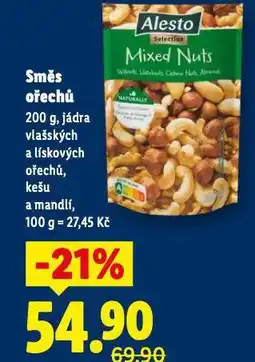 Lidl Směs ořechů nabídka