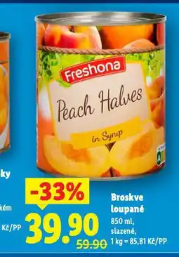 Lidl Broskve loupané nabídka