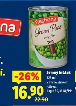 Lidl Jemný hrášek nabídka