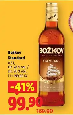 Lidl Božkov standard nabídka