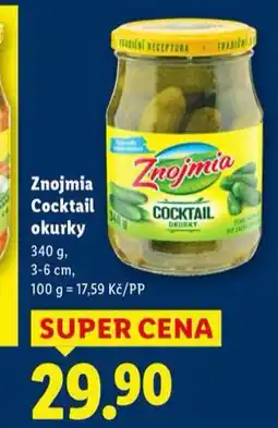 Lidl Znojmia cocktail okurky nabídka