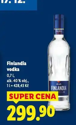 Lidl Finlandia vodka nabídka