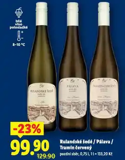 Lidl Pálava nabídka