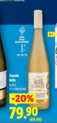 Lidl Cuvée bílé nabídka