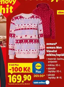 Lidl Vánoční mikina nabídka