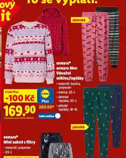 Lidl Vánoční tepláky nabídka