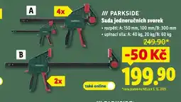 Lidl Sada jednoručních svorek nabídka