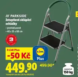 Lidl 2stupňové sklápěcí schůdky nabídka