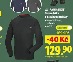 Lidl Termo triko s dlouhými rukávy nabídka