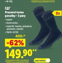 Lidl Pracovní termo ponožky nabídka