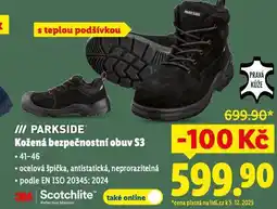 Lidl Kožená bezpečnostní obuv nabídka