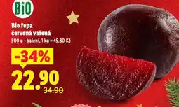 Lidl Bio řepa vařená nabídka