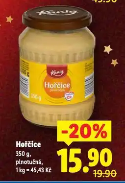 Lidl Hořčice nabídka