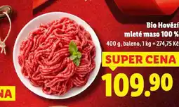 Lidl Bio hovězí mleté maso nabídka