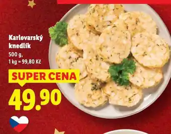 Lidl Karlovarský knedlík nabídka