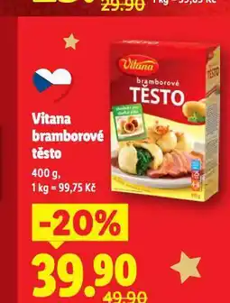 Lidl Vitana bramborové těsto nabídka