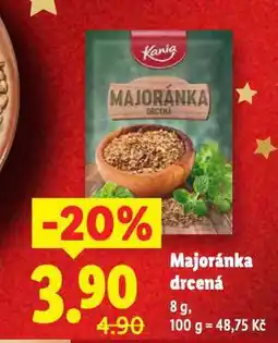 Lidl Majoránka drcená nabídka