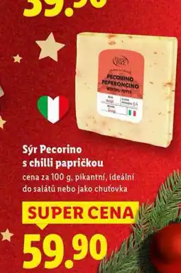 Lidl Sýr pecorino s chilli papričkou nabídka