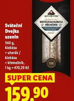 Lidl Sváteční dvojka uzenin nabídka
