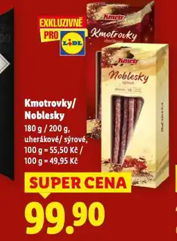 Lidl Kmotrovky nabídka