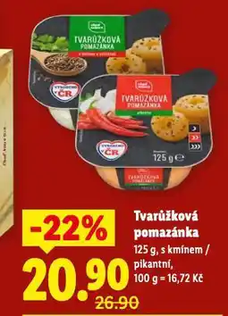 Lidl Tvarůžková pomazánka nabídka