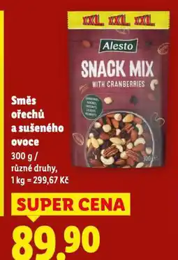 Lidl Směs ořechů a sušeného ovoce nabídka