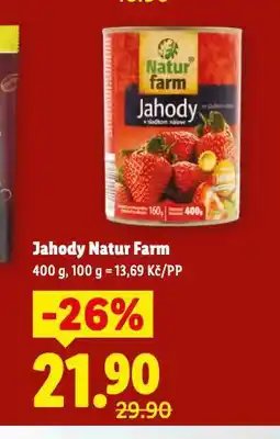 Lidl Jahody natur farm nabídka