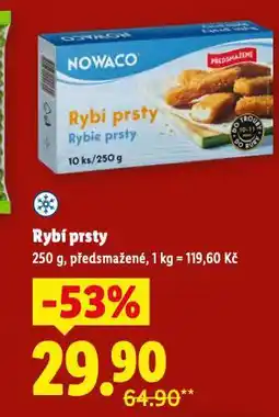 Lidl Rybí prsty nabídka