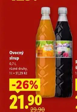 Lidl Ovocný sirup nabídka