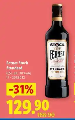 Lidl Fernet stock standard nabídka