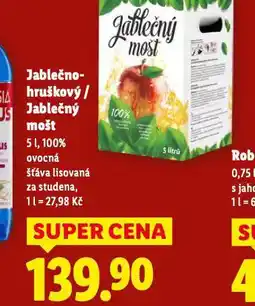 Lidl Jablečno-hruškový mošt nabídka