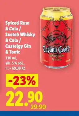 Lidl Scotch whisky & cola nabídka