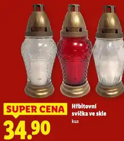 Lidl Hřbitovní svíčka ve skle nabídka