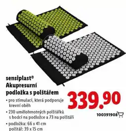 Lidl Akupresní podložka s polštářem nabídka