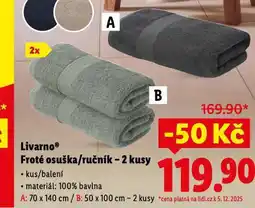 Lidl Froté ručník nabídka