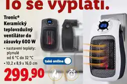 Lidl Keramický teplovzdušný ventilátor do zásuvky nabídka