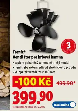 Lidl Ventilátor pro krbová kamna nabídka