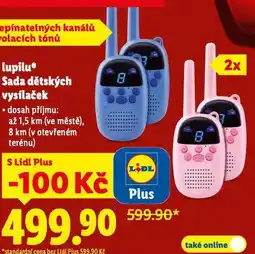 Lidl Sada dětských vysílaček nabídka
