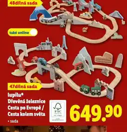 Lidl Dřevěná železnice cesta po evropě nabídka
