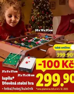 Lidl Dřevěná stolní hra nabídka
